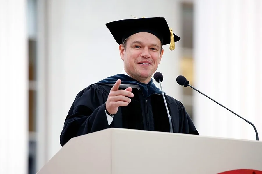 Matt Damon at MIT Commencement