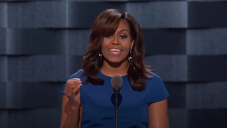 Michelle Obama Speaks at 2016 Democratic National Convention.