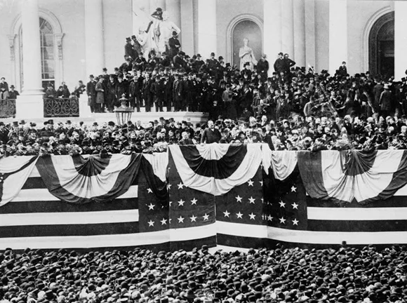 First presidential inauguration of Grover Cleveland.