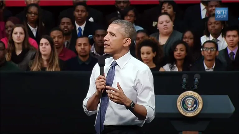 Obama Holds a Town Hall at Benedict College